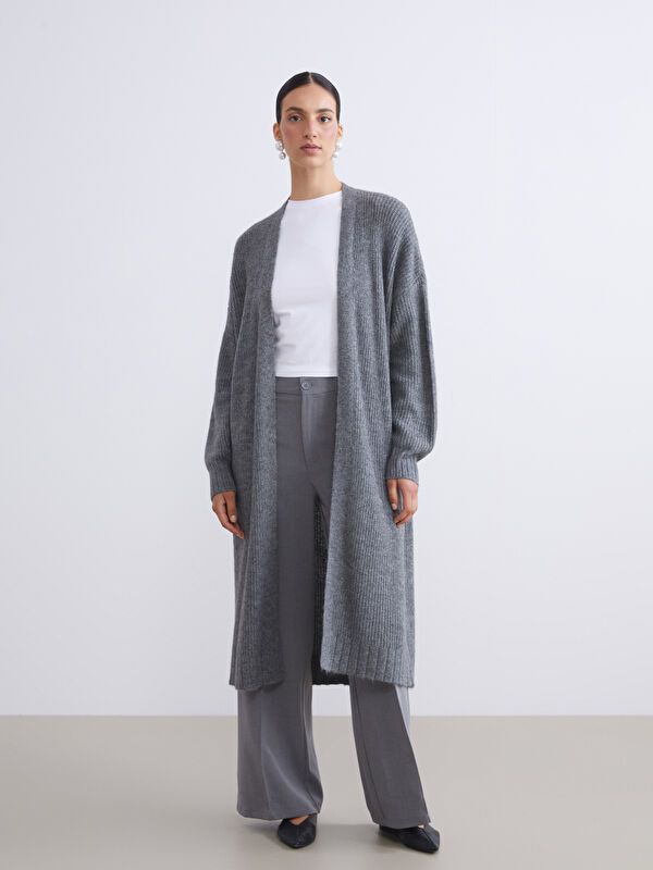 Moudda LC Waikiki - Cardigan en tricot Femme Gris foncé - Tunisie 2