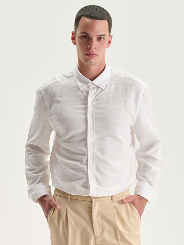 Moudda LC Waikiki - Chemise tissée à manches longues pour Hommes - Tunisie 1