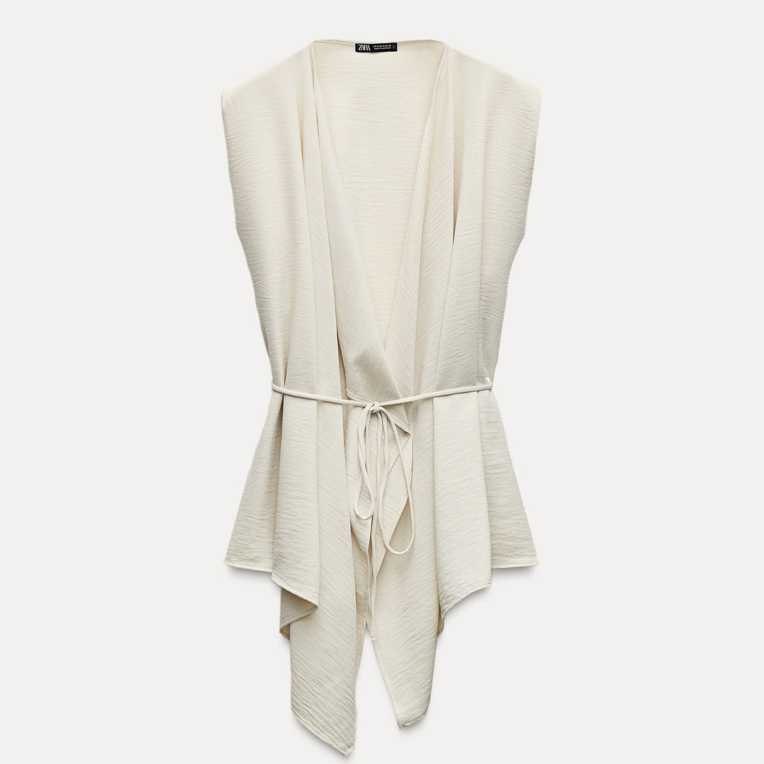 Moudda ZARA - Gilet Fluide avec Ceinture - Tunisie 2