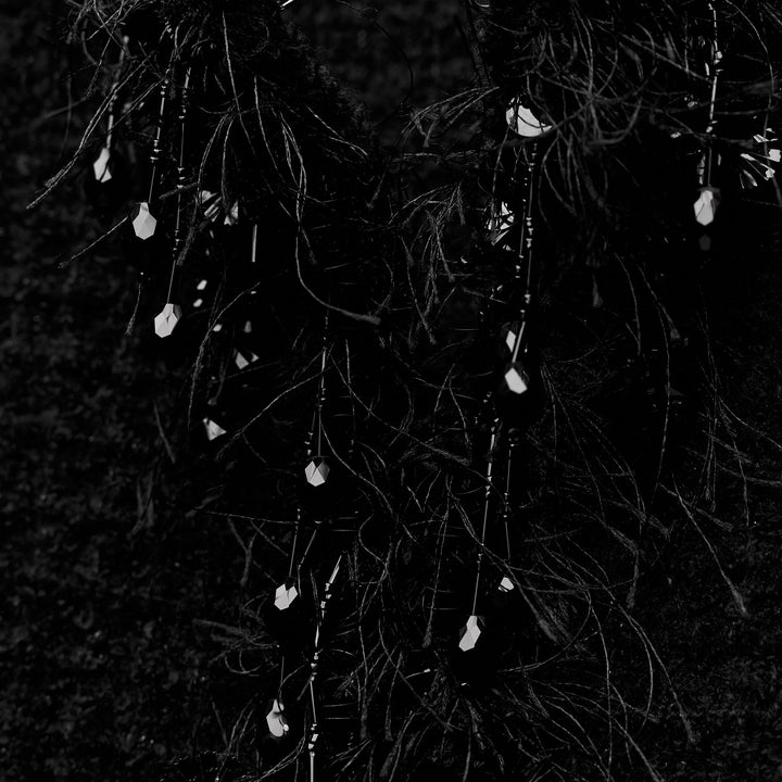 Moudda ZARA - Veste carreaux ornements pierre onyx/franges - Tunisie 3