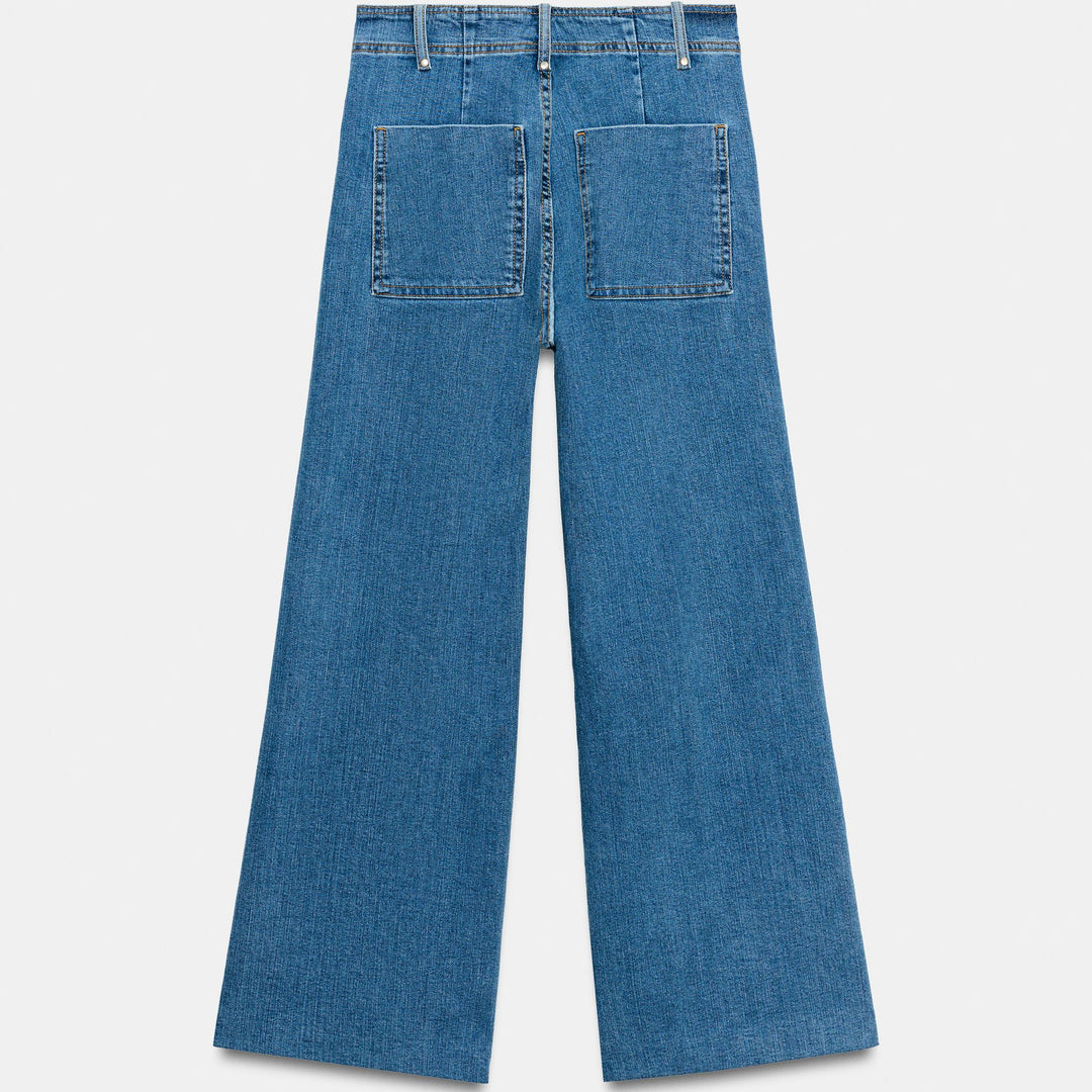 Moudda ZARA - Pantalon Wide Leg Tailleur - Bleu Vif - Tunisie 2