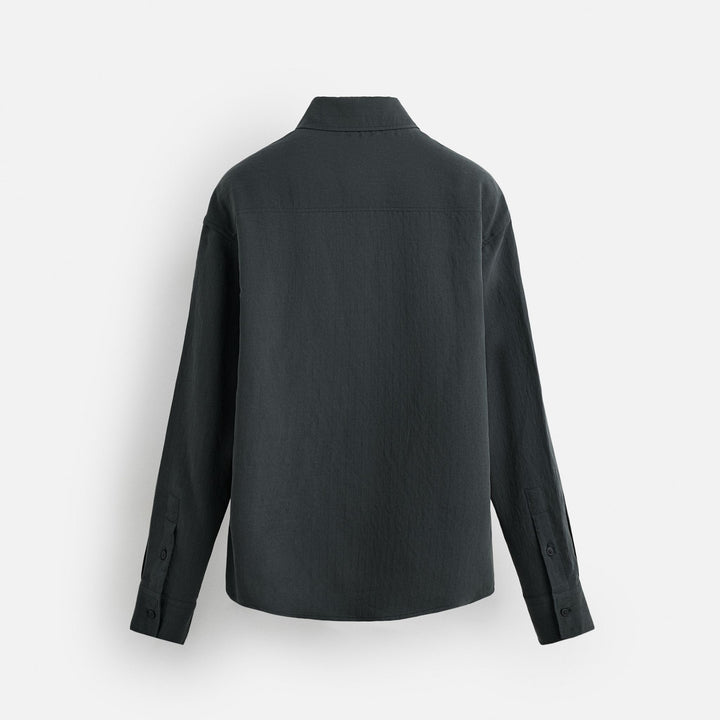 Moudda ZARA - Chemise Tencel (Gris Anthracite) - Tunisie 2