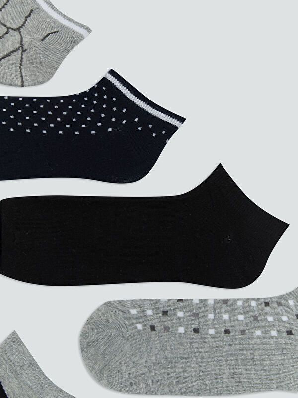 Moudda LC Waikiki - Chaussettes liner trainer (sport) couleur Mélange teint fil pour hommes - Tunisie 2