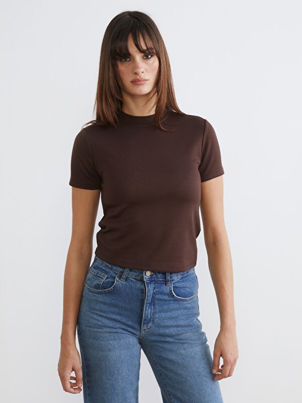 Moudda LC Waikiki - Body basique manches courtes en jersey pour Femme - Tunisie 1