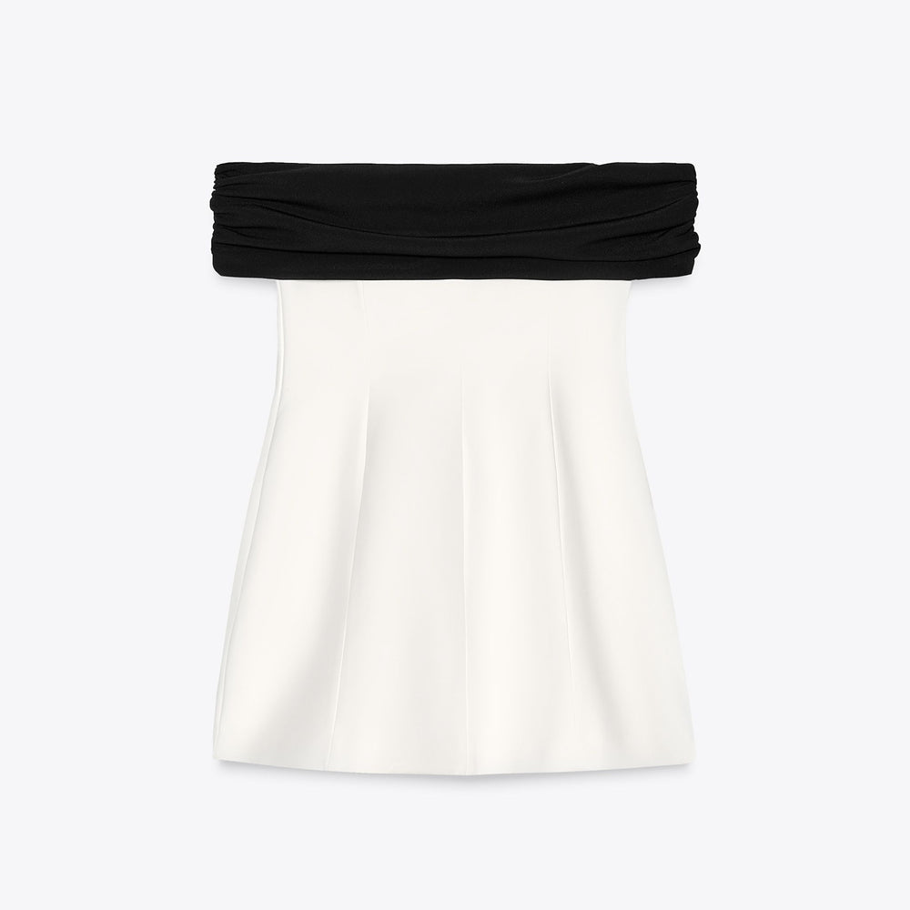 Moudda ZARA - Robe Courte Élastique - Motif, Maille & Volume - Tunisie 2
