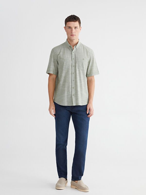 Moudda LC Waikiki - Chemise manches courtes en tissu pour Homme - Tunisie 2