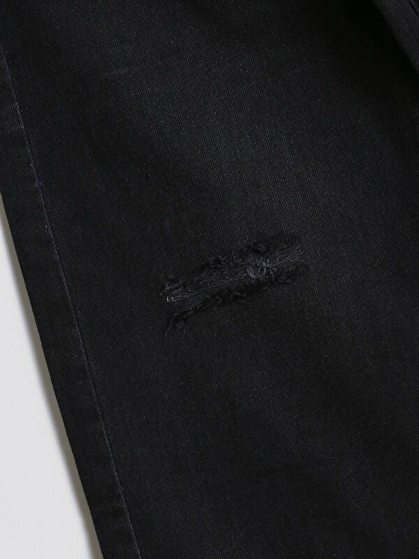 Moudda LC Waikiki - Pantalon tissé en denim Fille Rodéo noir - Tunisie 3