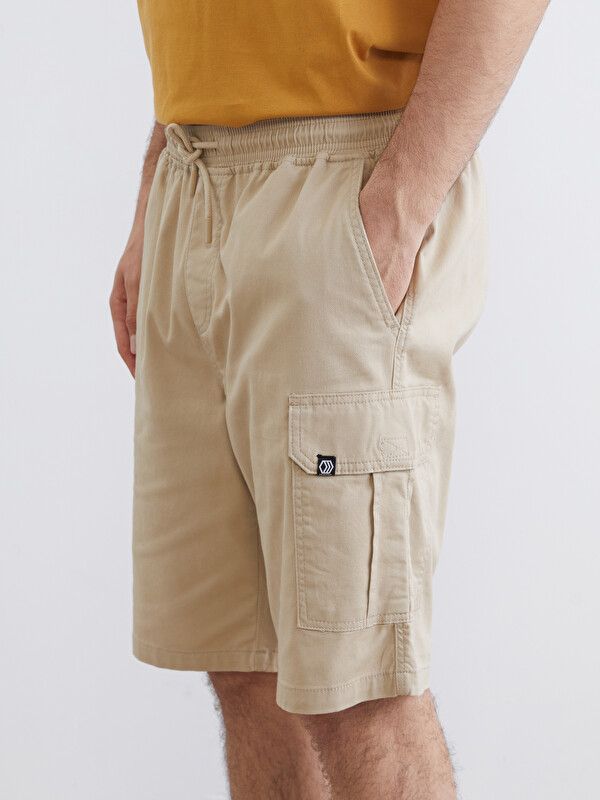 Moudda LC Waikiki - Bermuda en tissu pour Homme couleur Beige - Tunisie 3