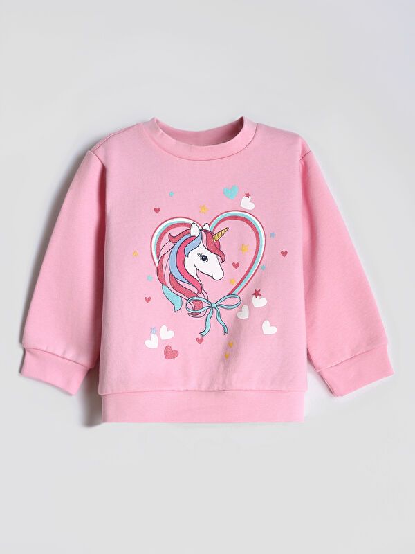 Moudda LC Waikiki - Pack sweatshirt jersey Fille Rose - Tunisie 3