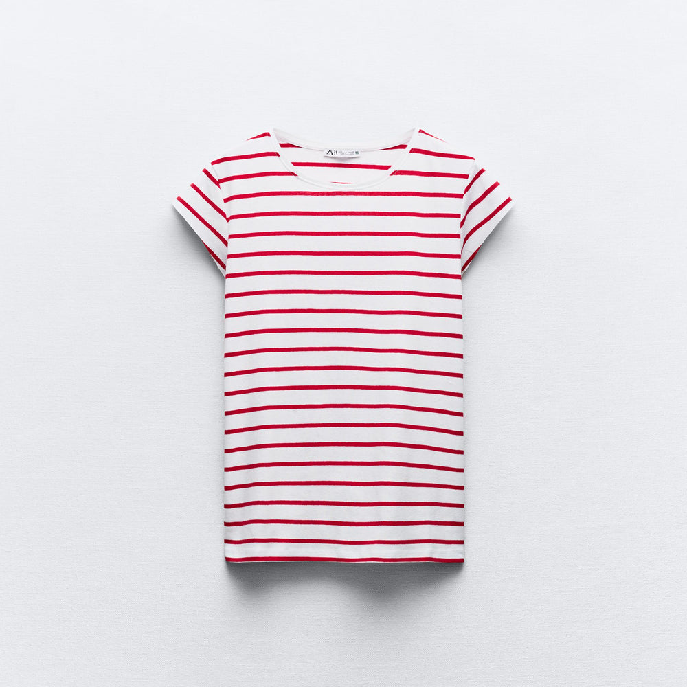 Moudda ZARA - T-shirt Côtelé en Coton Léger - Tunisie 2