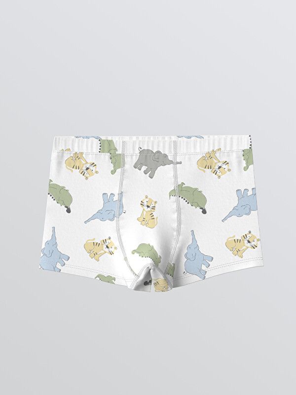 Moudda LC Waikiki - Boxer en jersey pour Garçon couleur Écru imprimé - Tunisie 3