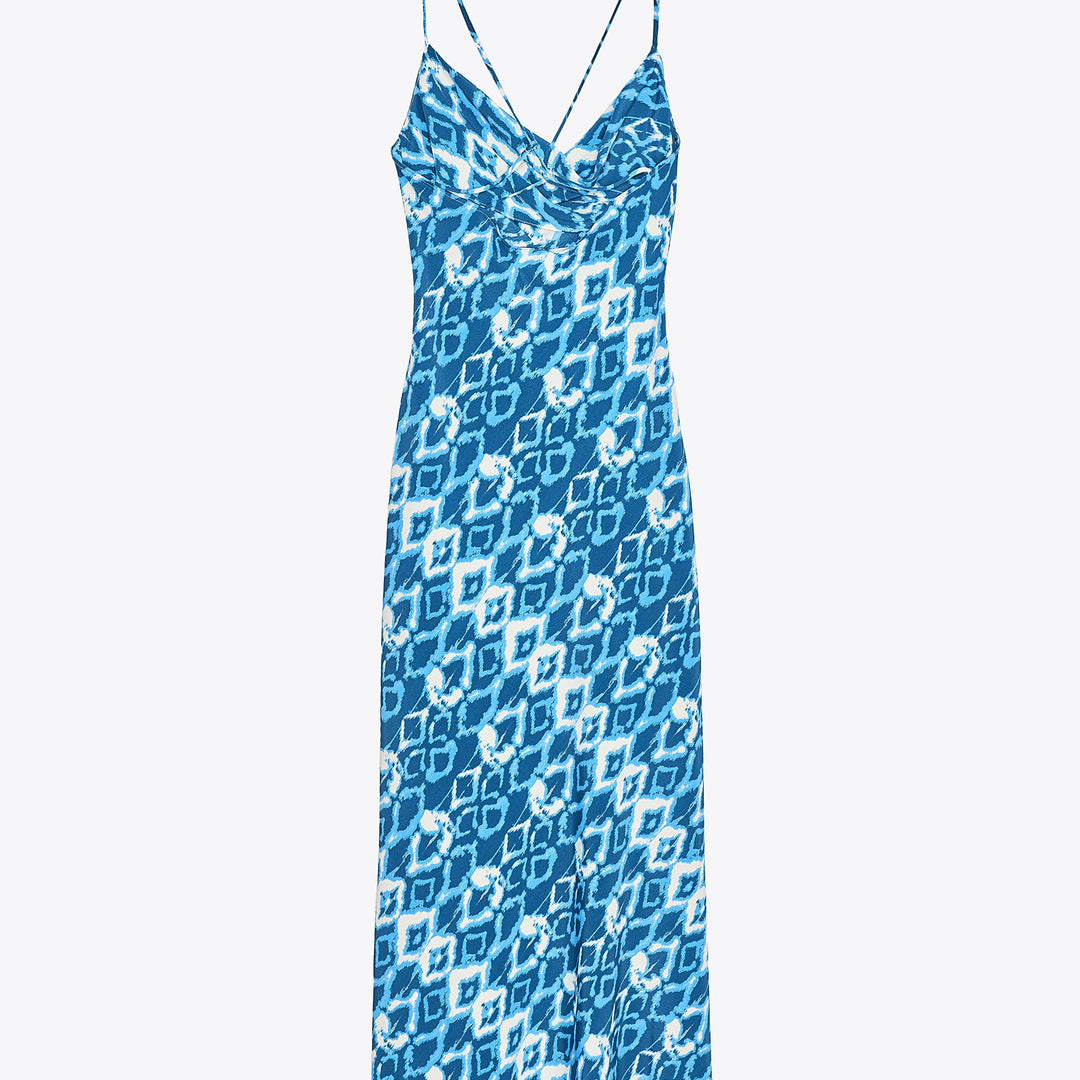 Moudda ZARA - Robe Midi Lingerie - Imprimé & Bretelles Croisées Dos - Tunisie 2