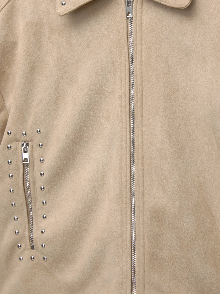 Moudda PULL & BEAR - Veste - Faux Suède & Clous - Tunisie 4