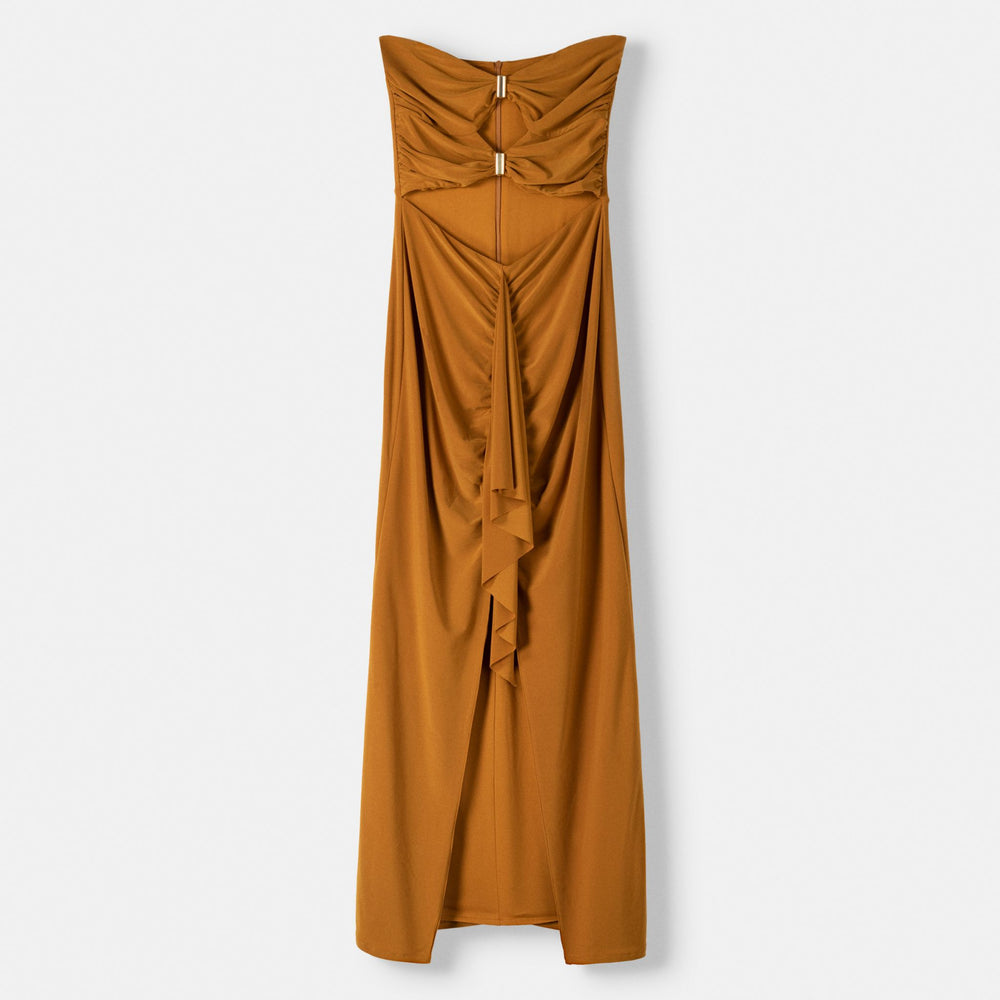 Moudda BERSHKA - Robe mi-longue décolleté bateau avec découpes - Tunisie 2