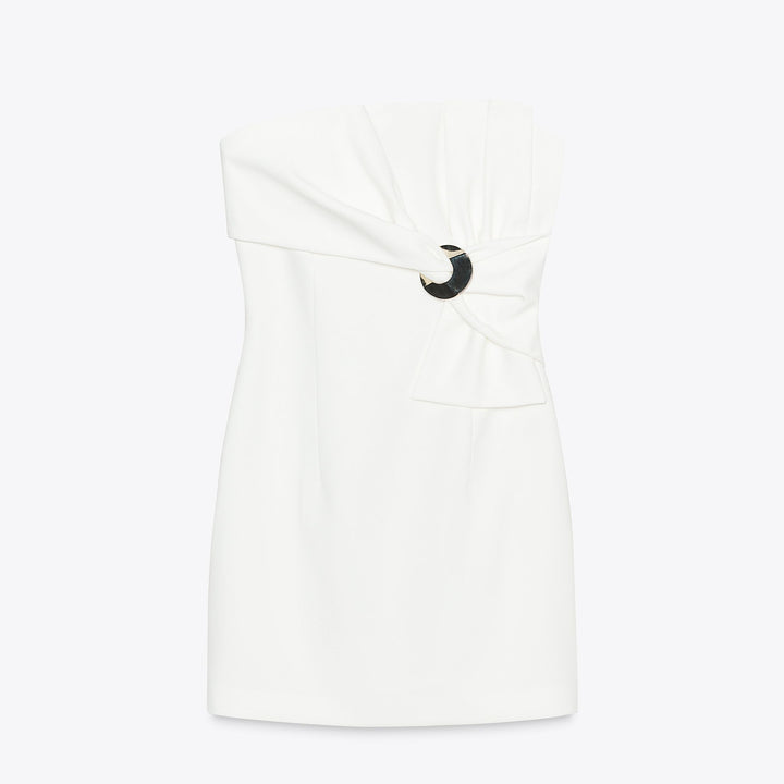 Moudda ZARA - Robe Mini Crêpe - Applique Nœud - Tunisie 1