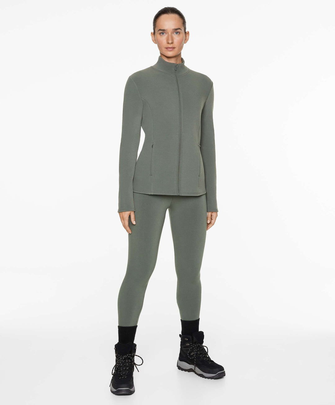 Moudda Oysho - Veste Manches Longues Running Super Extra Chaud - Basic - Tunisie 2