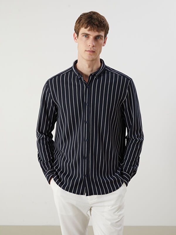 Moudda LC Waikiki - Chemise tissée à manches longues pour Hommes - Tunisie 1