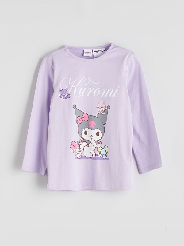 Moudda LC Waikiki - Pyjama en jersey manches longues moyen Fille Lilas - Tunisie 2