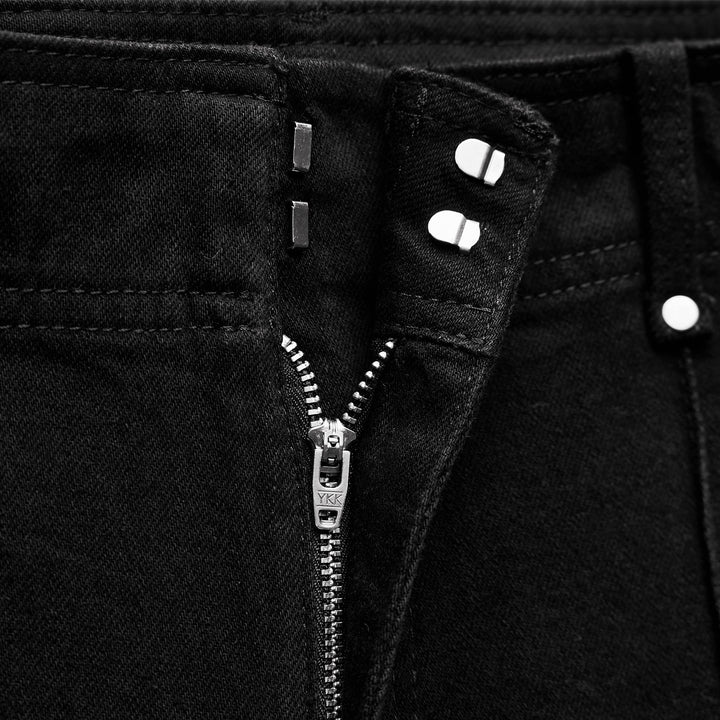 Moudda ZARA - Pantalon Wide Leg Tailleur - Noir Rincé - Tunisie 4