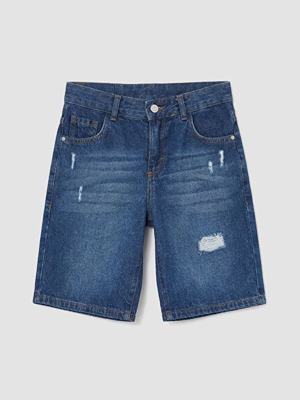 Moudda LC Waikiki - Bermuda en denim pour Garçon couleur Rodeo Bleu indigo moyen - Tunisie 1