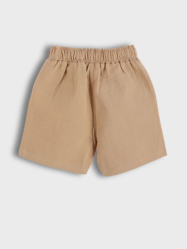 Moudda LC Waikiki - Ensemble tissé manches courtes Garçon Beige - Tunisie 3