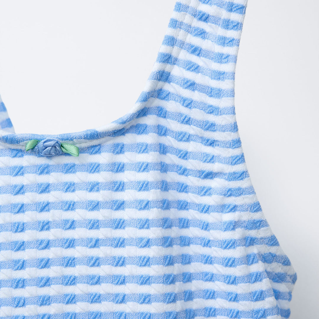 Moudda ZARA - Maillot Enfant - Vichy Bleu - Tunisie 3