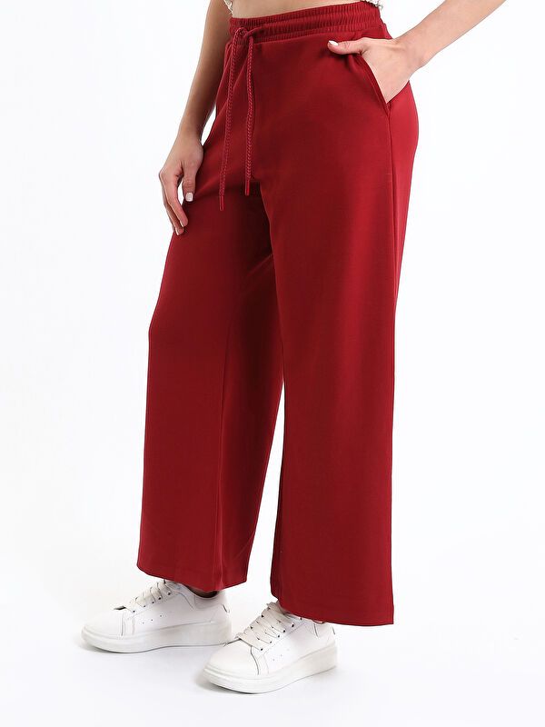 Moudda LC Waikiki - Pantalon en jersey Femme Bordeaux - Tunisie 4