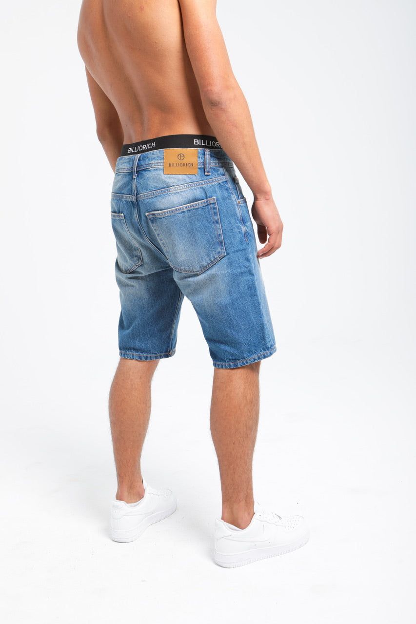 Moudda Billiorich - Short en Jean Homme - Coupe Droite - 3
