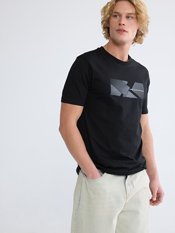 Moudda LC Waikiki - T-shirt imprimé manches courtes en jersey pour Homme - Tunisie 3
