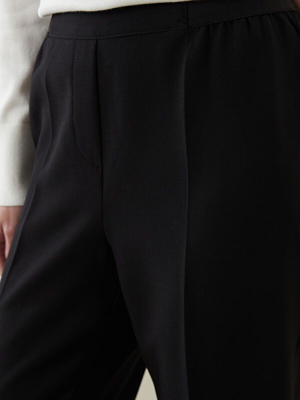 Moudda LC Waikiki - Pantalon tissé moyen Femme Noir - Tunisie 3