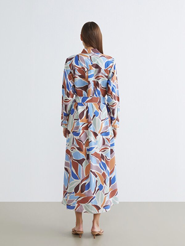 Moudda LC Waikiki - Robe manches longues en tissu pour Femme couleur Imprimé mixte - Tunisie 4