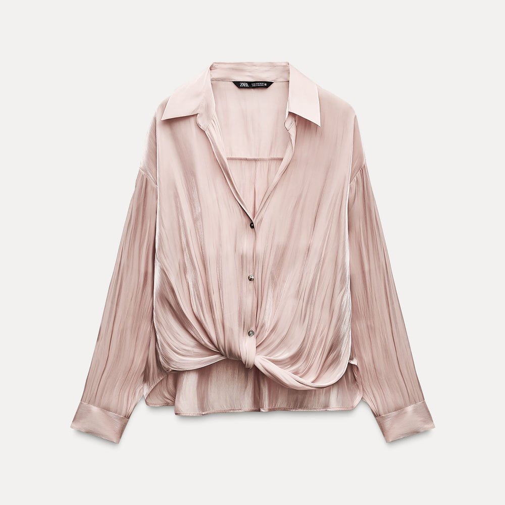 Moudda ZARA - Top satin irisé croisé - Tunisie 2
