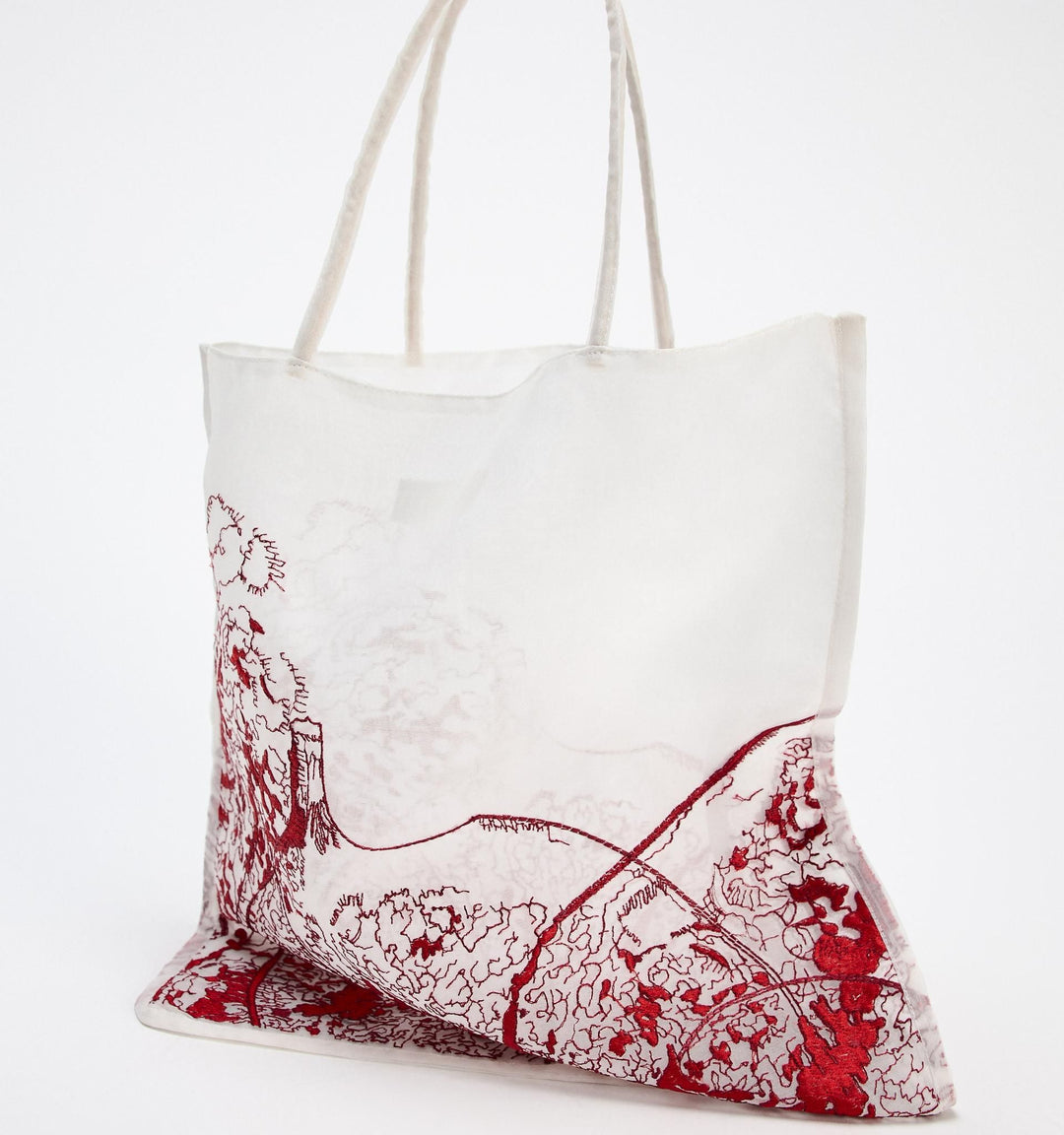 Moudda ZARA - Sac shopper organza broderie - Tunisie 3