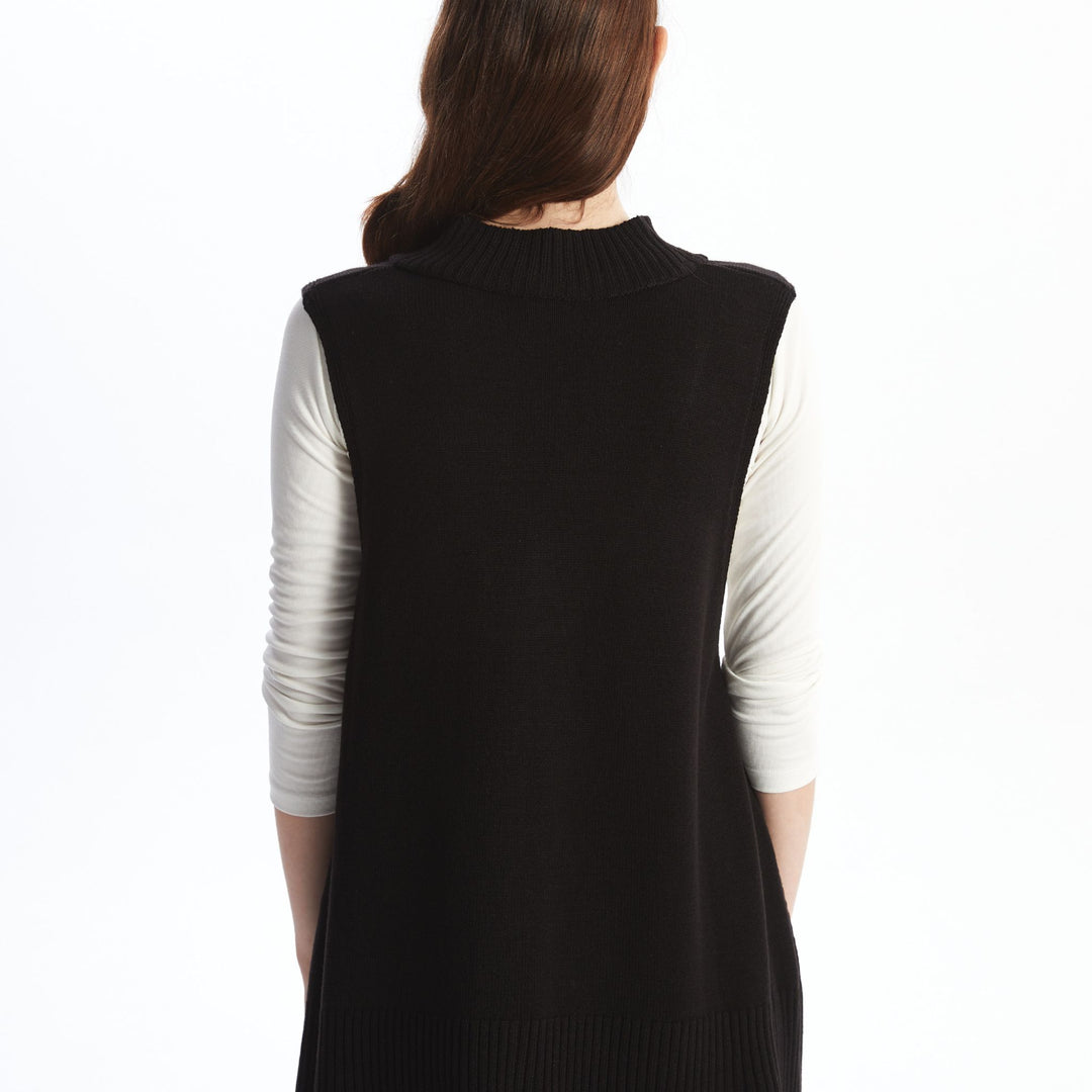 Moudda LC Waikiki - Pull tricot sans manches Femme Noir - Tunisie 4