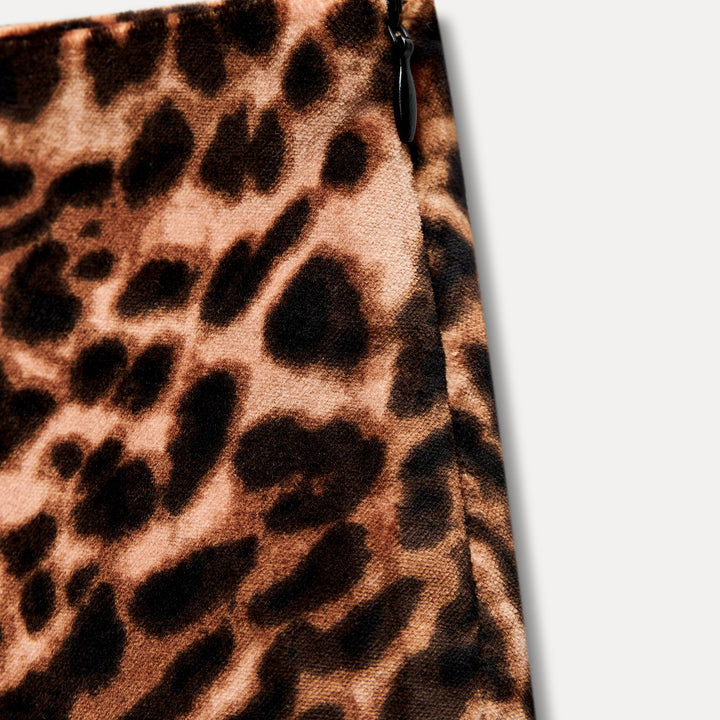 Moudda ZARA - Mini-jupe en fustan imprimée léopard – ensemble - Tunisie 3