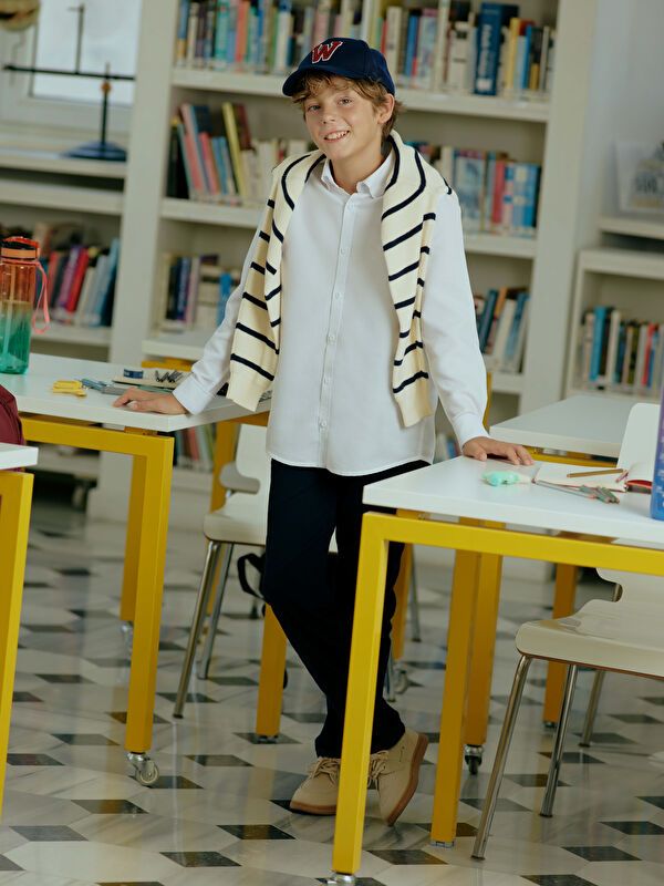 Moudda LC Waikiki - Pantalon tissé basique Garçon Noir - Tunisie 1