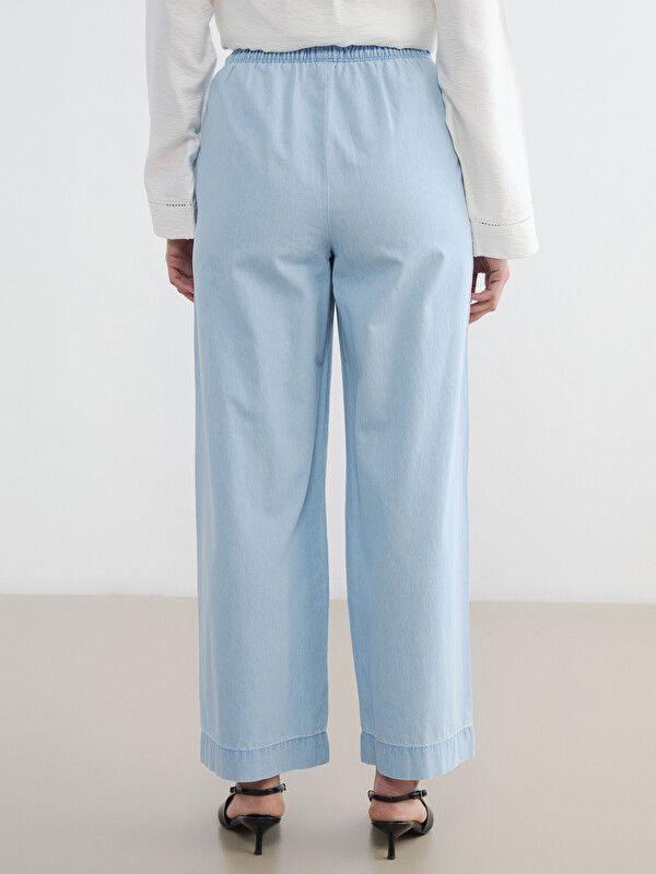 Moudda LC Waikiki - Pantalon en jean pour Femme couleur Bleu indigo clair rodé - Tunisie 4