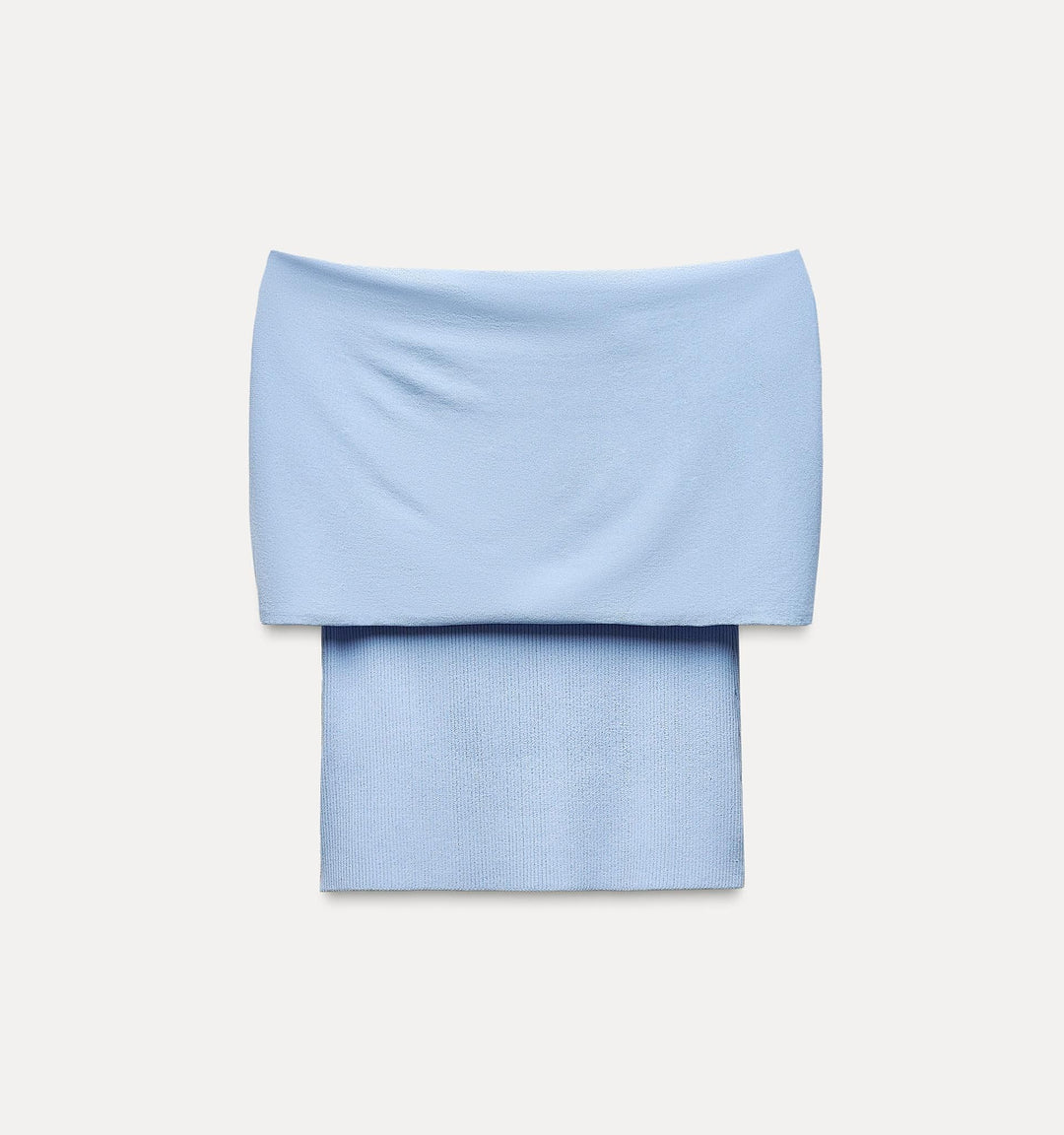 Moudda ZARA - Bleu – top épaules dénudées détail métallique - Tunisie 2