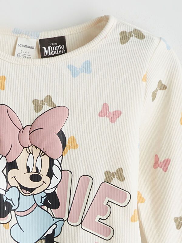 Moudda LC Waikiki - Body jersey manches longues licence Fille Imprimé écru - Tunisie 2