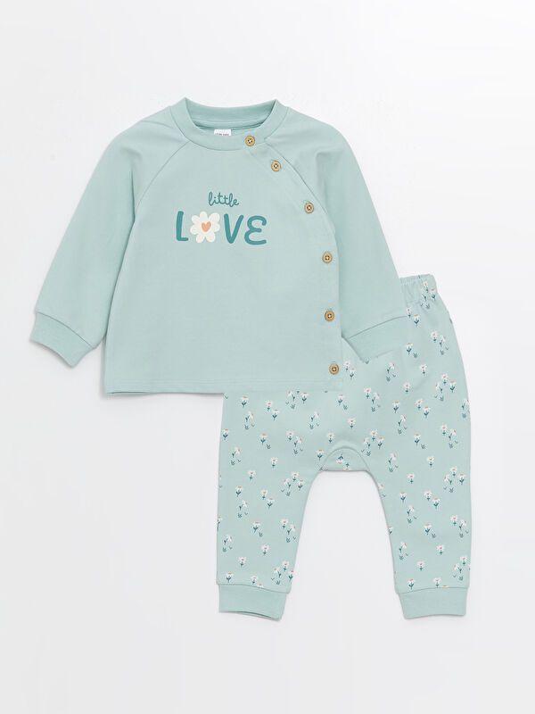 Moudda LC Waikiki - Ensemble nouveau-né Fille Bleu aqua pâle - Tunisie 1