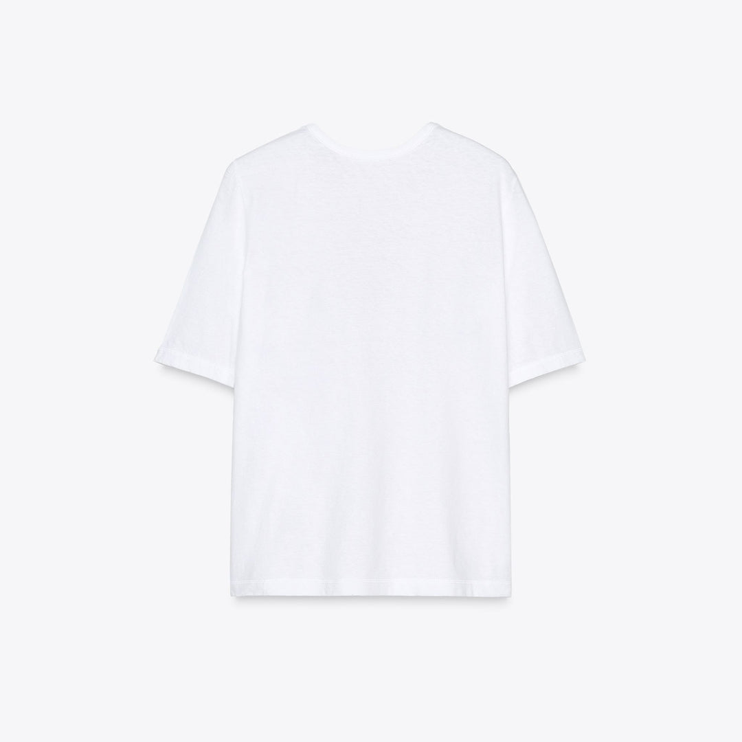 Moudda ZARA - T-Shirt - Coton/Lin, Col Piqué & Manches 3/4 - Tunisie 2