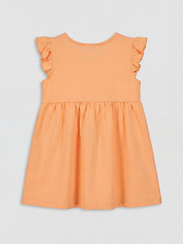 Moudda LC Waikiki - Robe manches courtes en jersey pour Fille couleur Corail clair - Tunisie 2