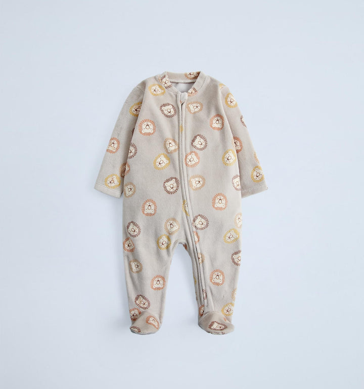 Moudda ZARA - Pyjama Bébé - Velours & AOP Lionceaux - Tunisie 1