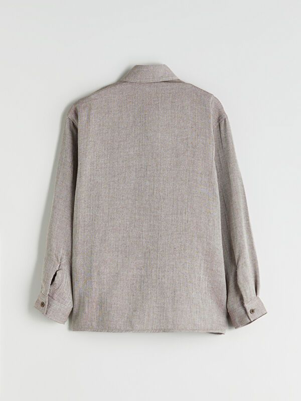 Moudda LC Waikiki - Chemise tissée manches longues Garçon Brun - Tunisie 3