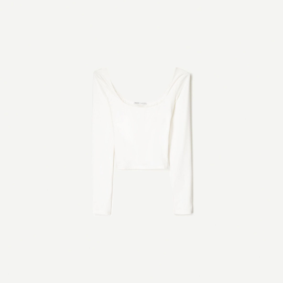 Moudda BERSHKA - T-Shirt - Encolure Carrée - Tunisie 1