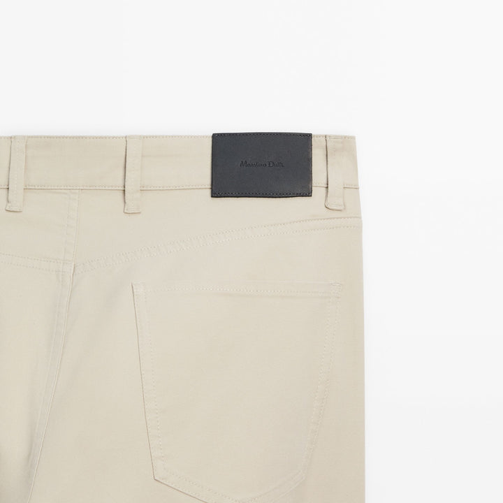 Moudda Massimo Dutti - Pantalon jean micro-structure coupe slim - Tunisie 4
