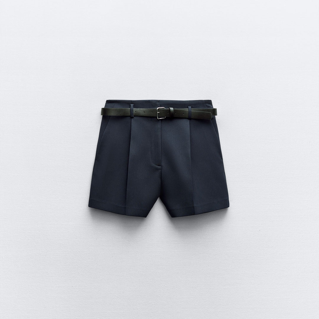 Moudda ZARA - Short à ceinture boucle carrée argentée - Tunisie 1