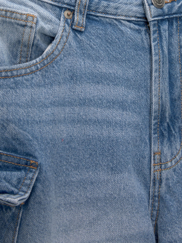 Moudda PULL & BEAR - Bermuda Cargo Longue Denim - Tunisie 6