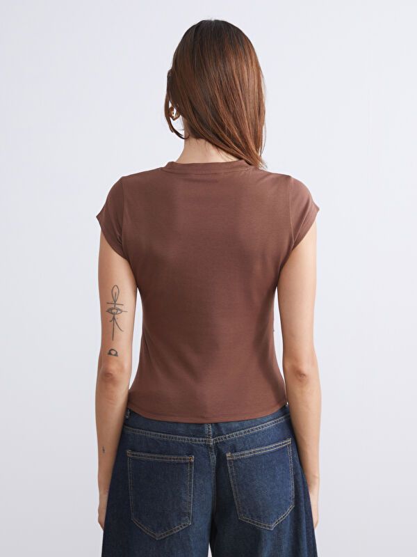 Moudda LC Waikiki - Body en jersey à manches courtes pour Femmes - Tunisie 4