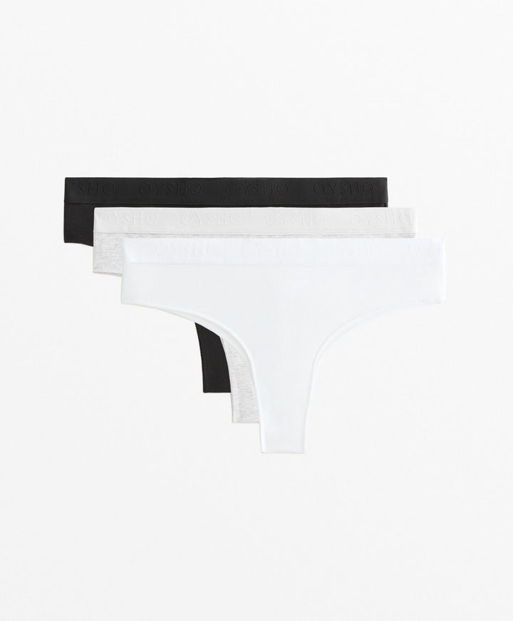 Moudda Oysho - Pack 3 Culottes Coton - Logo Capsule (BB) - Tunisie 1